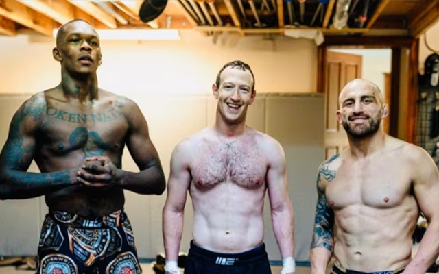 Mark Zuckerberg with MMA Stars