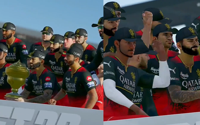 RCB in a video game (Source - Twitter)