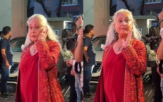Jaya Bachchan at the screening of her upcoming movie (Source - Twitter)