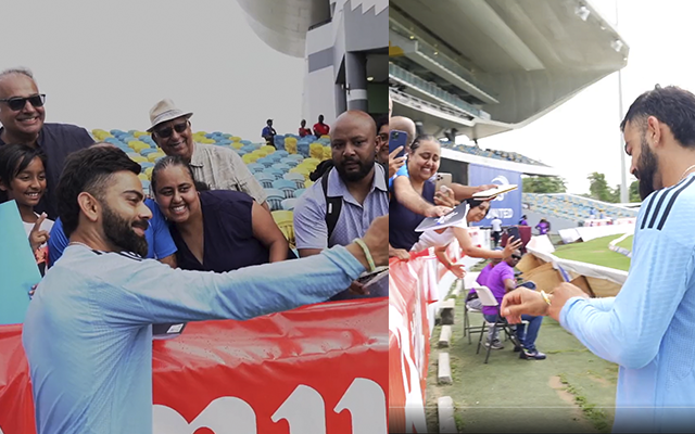 Virat Kohli's Heartwarming Gesture: Gifts Signed Jersey to Netherlands'  Roelof Van der Merwe at CWC 2023, Video Goes Viral : r/sportsnewstoday