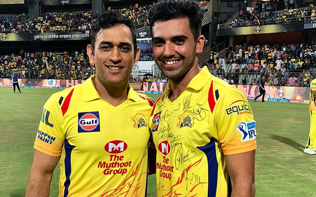 MS Dhoni & Deepak Chahar