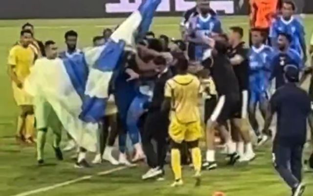 Al Nassr player sparks brawl