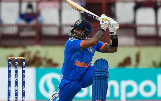 Suryakumar Yadav during 3rd T20I against West Indies (Source - Twitter)
