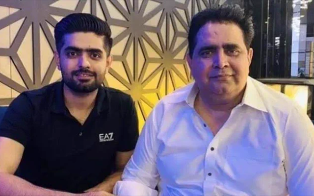 Babar Azam with his father