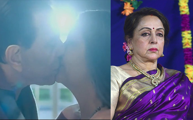 Hema Malini on Dharmendra's kissing scene with Shabana Azmi (Source - Twitter)