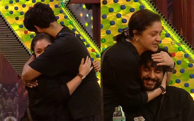 Pooja Bhatt hugging Abhishek Malhan (Source - Twitter)