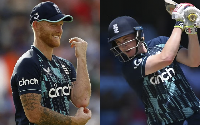 Ben Stokes and Harry Brook (source - Twitter)
