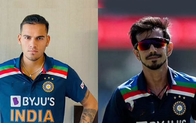 Rahul Chahar and Yuzvendra Chahal (Source - Twitter)