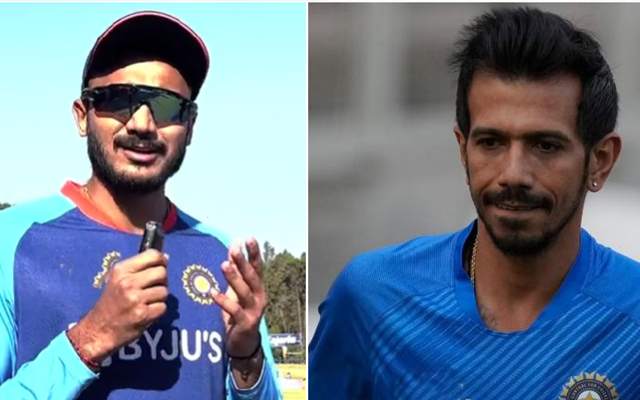 Axar Patel and Yuzvendra Chahal (Source - Twitter)