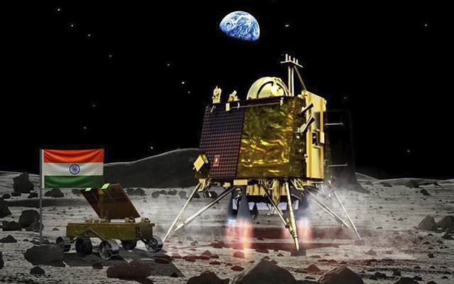 Chandrayaan 3 landed on moon (Source - Twitter)