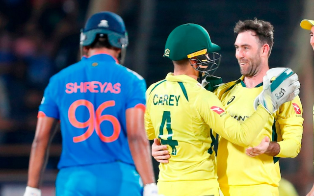Australia beat India in 3rd ODI (Source - Twitter)