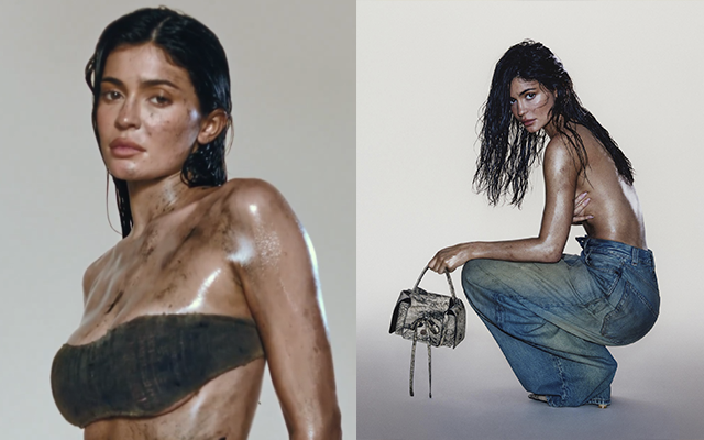 Kylie Jenner gets dirty with doppelganger