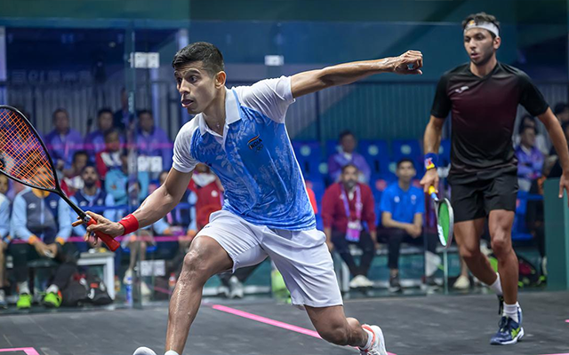 India's squash team wins gold by beating Pakistan (Source - Twitter)