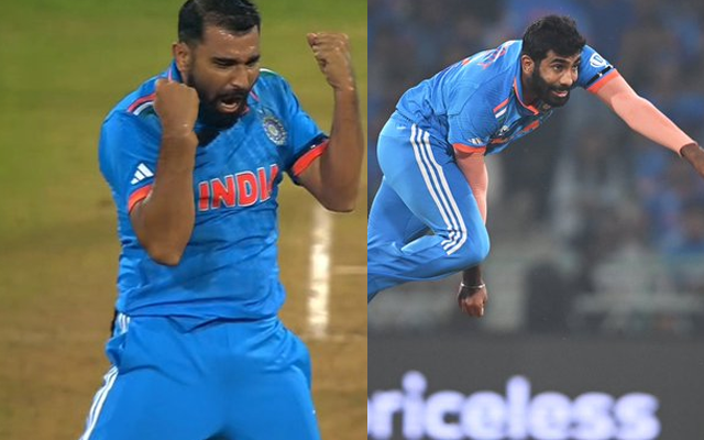 Mohammed Shami and Jasprit Bumrah (Source - Twitter)
