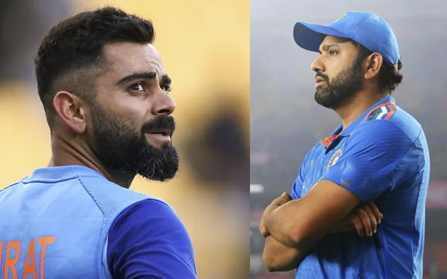 Virat Kohli and Rohit Sharma (Source - Twitter)