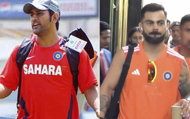 India's practice jersey in 2011 and 2023 ODI World Cup (Source - Twitter)