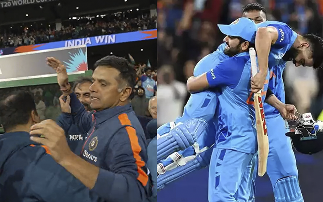 Scenes from India's memorable victory (Source - Twitter)