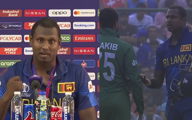 Angelo Mathews in a press-conference (Source - Twitter)