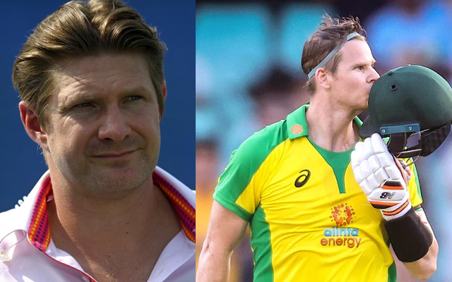 Shane Watson and Steve Smith (Source - Twitter)