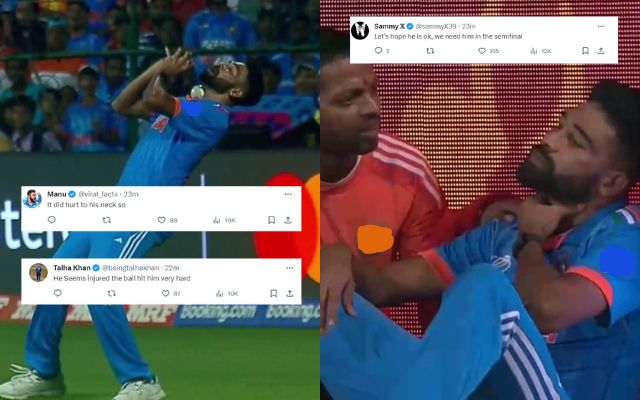 'Bhai semifinal se pehle sahi ho jaa' - Fans worried as Mohammed Siraj ...