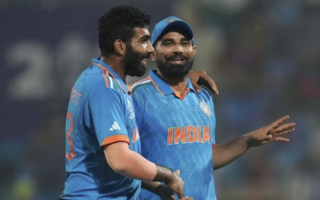 Jasprit Bumrah and Mohammed Shami (Source - Twitter)