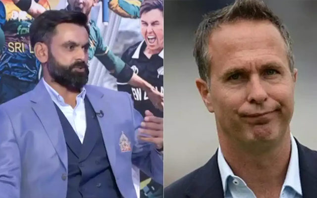 Michael Vaughan and Mohammad Hafeez