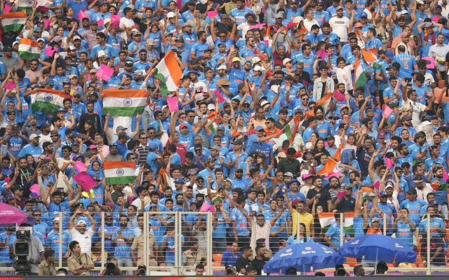 Crowd at the Narendra Modi Stadium (Source - Twitter)