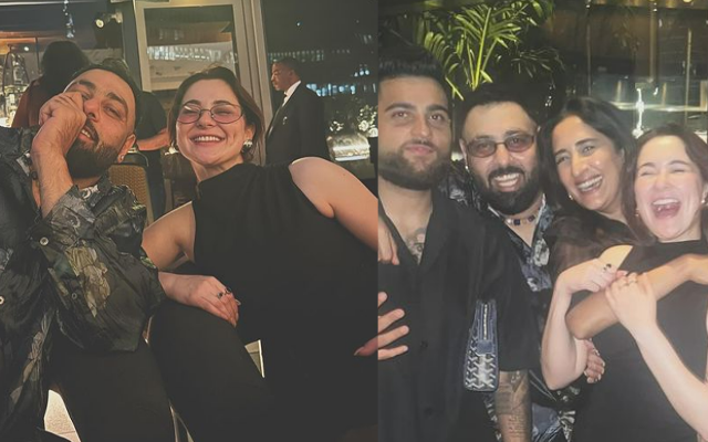 Hania Aamir partying with Badshah and Karan Aujla (Source - Twitter)