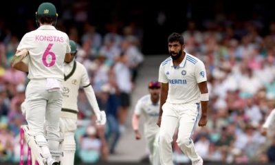 Jasprit Bumrah dismisses Usman Khawaja and confronts Sam Konstas in a fiery exchange during the India-Australia Test.